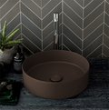 Раковина накладная 40 см Cielo Shui Comfort, коричневый (SHCOLAT40-CA) На столешницу, На тумбу Круглые
