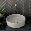 Раковина накладная 40 см Cielo Shui Comfort, светло-серый (SHCOLAT40-PM) На столешницу, На тумбу Круглые