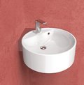 Керамическая раковина 52 см Flaminia Twin Set 52, white (5050/S+TS02/52) Подвесные Круглые, Угловые симметричные