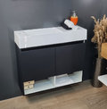Меблевий комплект Fancy Marble Itaka 80 L / R з раковиною, графіт матовий (Itaka 282 з) Fancy Marble Меблеві комплекти