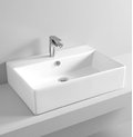 Керамическая раковина 65 см Artceram Quadro, white glossy (QUL003 01; 00) На столешницу, На тумбу, Подвесные Прямоугольные