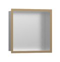 Настінна ніша з дизайнерською рамкою Hansgrohe XtraStoris Individual, матова бронза (56097140) Скрытые ниши Hansgrohe