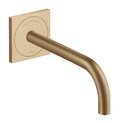 Электронный настенный смеситель для раковины Axor One, Brushed Bronze (38120140) Для раковины Бронза