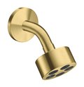 Верхний душ Axor One 75 мм 1jet EcoSmart, Brushed Brass (48490950) Верхние души Латунь