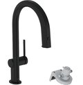 Смеситель для кухни Hansgrohe Aqittura M91 FilterSystem 210, черный матовый (76826670) Для кухни Черный, Черный матовый