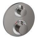 Термостатичний змішувач Hansgrohe Ecostat s Brushed Black Chrome (15758340) Для ванни, Для душа Чорний