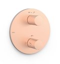 Термостатический смеситель на 2 потребителя Tres Therm-Box, розовое золото матовый (26225001OPM) Для ванны, Для душа Розовое золото матовый