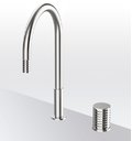 Смеситель для кухни GRB Kitchens Aura Extendable nozzle Isola, нержавеющая сталь PVD (75850793) Для кухни Нерж. сталь