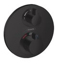 Термостатический смеситель Hansgrohe Ecostat S Matt Black (15758670) Для ванны, Для душа Черный, Черный матовый