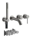 Змішувач для ванни Gessi Gessi316, нерж.сталь (54140 + 54023) Для ванни, Для душа Нерж. сталь