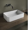 Раковина накладная 60 см NIC Design Semplice, белый глянцевый (001 383.001) На столешницу, На тумбу Прямоугольные