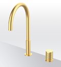 Змішувач для кухні GRB Kitchens Aura Folding Isola, золото матове PVD (75840788) Для кухні Золото, Золото матове