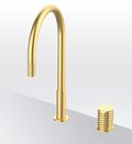 Смеситель для кухни GRB Kitchens Aura Folding Extendable nozzle Isola, золото матовое PVD (75860788) Для кухни Золото, Золото матовый