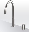 Смеситель для кухни GRB Kitchens Aura Folding Isola, нержавеющая сталь PVD (75840793) Для кухни Нерж. сталь