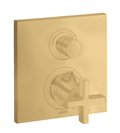 Термостатический смеситель на 1 потребитель Axor Citterio, Brushed Gold Optic (39705250) Для ванны, Для душа Золото