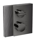 Термостатический смеситель на 2 потребителя Axor Edge diamond cut, Polished Black Chrome (46761330) Для ванны, Для душа Черный глянцевый 