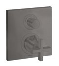 Термостатический смеситель на 2 потребителя Axor Citterio, Brushed Black Chrome (39725340) Для ванны, Для душа Черный
