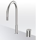Смеситель для кухни GRB Kitchens Aura Folding Extendable nozzle Isola, нержавеющая сталь PVD (75860793) Для кухни Нерж. сталь
