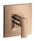 Смеситель скрытого монтажа Axor Citterio, Polished Red Gold (39655300) Для ванны, Для душа Красное золото