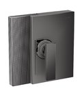 Смеситель скрытого монтажа Axor Edge diamond cut, Polished Black Chrome (46651330) Для ванны, Для душа Черный глянцевый 