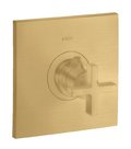 Термостатический смеситель Axor Citterio, Brushed Gold Optic (39716250) Для ванны, Для душа Золото