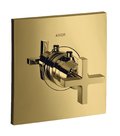 Термостатический смеситель Axor Citterio, Polished Gold Optic (39716990) Для ванны, Для душа Золото