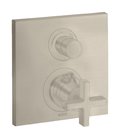 Термостатический смеситель на 2 потребителя Axor Citterio, Brushed Nickel (39725820) Для ванны, Для душа Никель