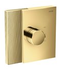 Термостатический смеситель Axor Edge diamond cut, Polished Gold Optic (46741990) Для ванны, Для душа Золото