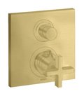 Термостатичний змішувач на 1 споживач Axor Citterio, Brushed Brass (39705950) Для ванни, Для душа Латунь