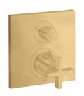 Термостатический смеситель на 2 потребителя Axor Citterio, Brushed Gold Optic (39725250) Для ванны, Для душа Золото