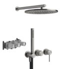 Душевой комплект скрытого монтажа Gessi Gessi316, нерж.сталь (54148+54139+54039) Душевые комплекты (системы) Нерж. сталь