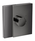 Термостатичний змішувач Axor Edge diamond cut, Polished Black Chrome (46741330) Для ванни, Для душа Чорний глянсовий 