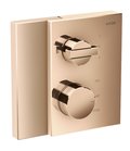 Термостатический смеситель на 2 потребителя Axor Edge, Polished Red Gold (46760300) Для ванны, Для душа Красное золото