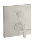 Термостатический смеситель на 2 потребителя Axor Citterio, Stainless Steel Optic (39725800) Для ванны, Для душа Нерж. сталь