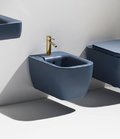 Подвесное биде Simas Henges, синий матовый (HE19/F85-Matte NAVY) Подвесные Синий