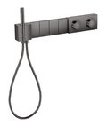 Термостатический смеситель для душа на 4 потребителя Axor Edge, Polished Black Chrome (46720330) Для душа Черный глянцевый 