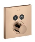 Термостатичний змішувач на 2 споживача Axor MyEdition, Polished Red Gold (36715300) Для ванни, Для душа Червоне золото