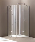 Душевая кабина HÜPPE Aura elegance 100х100 (400804.087.321) Радиусные симметричные Прозрачное
