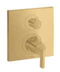 Термостатический смеситель на 1 потребитель Axor Citterio, Brushed Gold Optic (39700250) Для душа Золото