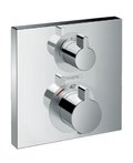 Термостатичний змішувач на 2 споживача Hansgrohe Ecostat Square (15714000) Для ванни, Для душа Хром