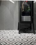 Плитка Wow Subway Lab Chevron B Pearl Gloss 5*23 (101167) Для кухні, Для громадських приміщень, Для житлових приміщень, Для ванної