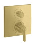 Термостатичний змішувач на 1 споживач Axor Citterio, Brushed Brass (39700950) Для ванни, Для душа Латунь