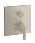 Термостатический смеситель на 2 потребителя Axor Citterio, Brushed Nickel (39720820) Для ванны, Для душа Никель