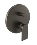 Змішувач Bugnatese Simple, графіт (6672-GF) Для ванни, Для душа Графіт, Чорний