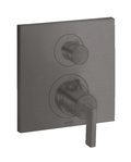 Термостатический смеситель на 2 потребителя Axor Citterio, Brushed Black Chrome (39720340) Для ванны, Для душа Черный