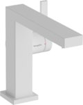 Змішувач для раковини з донним клапаном push-open Hansgrohe Tecturis E 110 Fine CoolStart, білий матовий (73020700) Для раковини Білий матовий