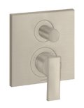 Смеситель скрытого монтажа Axor Citterio, Brushed Nickel (39455820) Для ванны, Для душа Никель