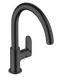 Смеситель для кухонной мойки Hansgrohe Vernis Blend M35, черный матовый (71870670) Для кухни, Для раковины, Для кухонных моек Черный матовый