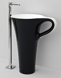 Кам'яна раковина 70 см Artceram Cup, black (OSL004 01; 50) Підлогові 