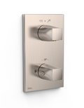 Термостатический смеситель на 2 потребителя Tres Therm-Box, нержавеющая сталь (21125001AC) Для ванны, Для душа Нерж. сталь